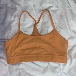 Orange sports bra